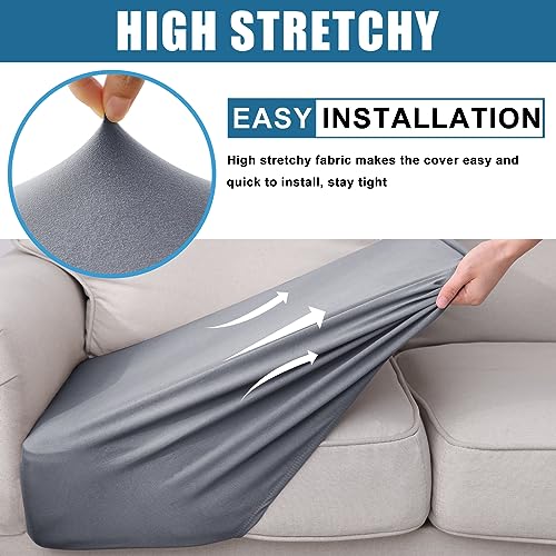 Waterproof Stretch Sofa Cushion Covers - Non-Slip, Soft & Washable, 3 Pack