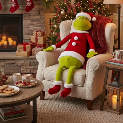 Franco Grinchzilla Life Size Plush Cuddle Pillow - Officially Licensed Holiday Bedding