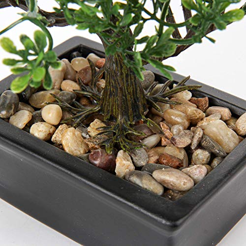 Artificial Juniper Bonsai Tree with Ceramic Pot - Indoor Decor