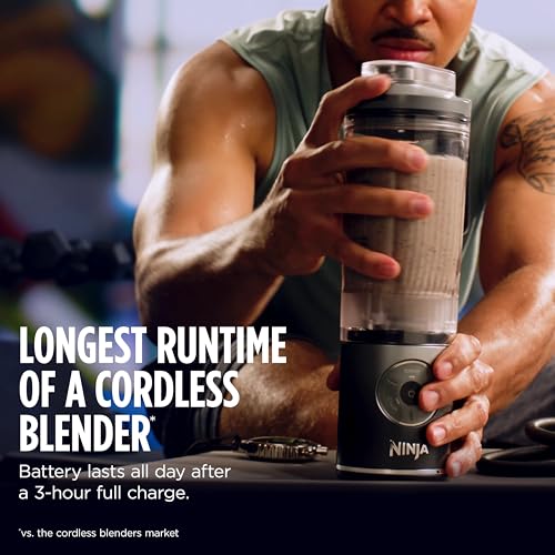 Portable Cordless Blender - 22oz Detachable Vessel & Auto Programs, Navy