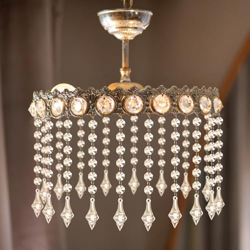 100 Pcs Acrylic Hanging Crystal Garland Strands for Chandelier Decor