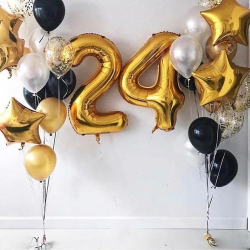 Gold Number 3 Balloon - 40 Inch 3rd Birthday Celebration Decor for Kids & Adults | Party Supplies