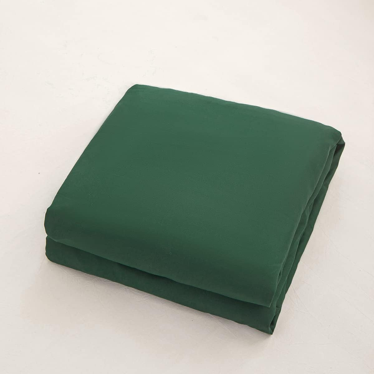 Skiennix Queen Size Fitted Sheet - Soft Microfiber, 15-Inch Deep Pocket, Dark Green | Fade Resistant & Easy Care