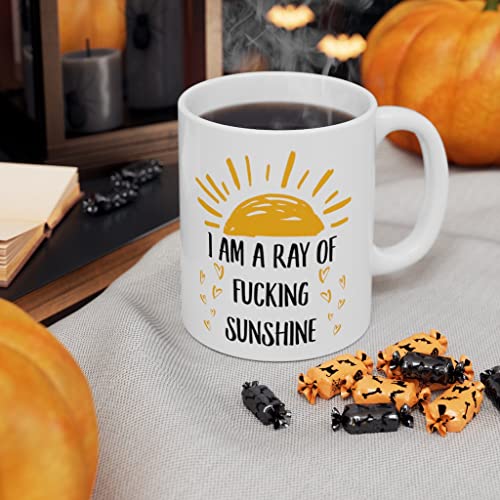 I Am Ray Of F-Cking Sunshine Mug - Funny 11oz Coffee Cup for Women