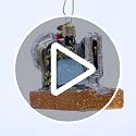 Old World Christmas Sewing Machine Glass Ornament - Sewing Machine Edition