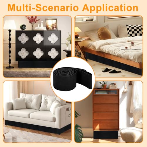 Under Couch Toy Blocker Gap Guard for Sofa and Bed, 2-Pack Adjustable Barrier