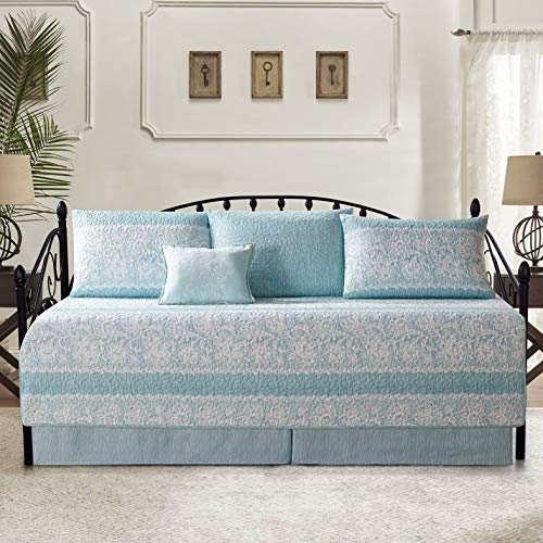 Quilted Microfiber Daybed Cover Set with Shams & Pillow, Teal