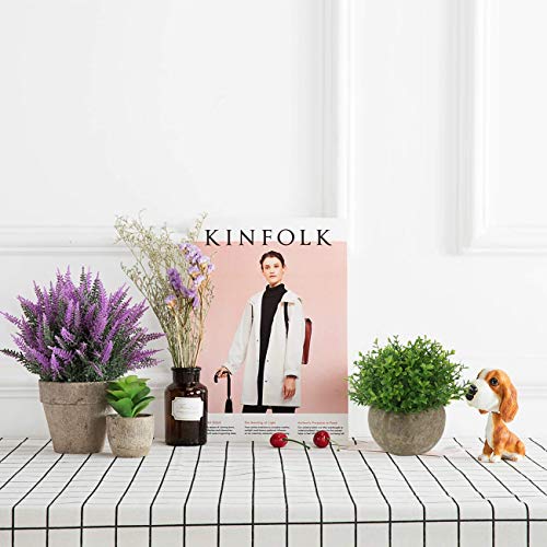 4.7-Inch Mini Artificial Potted Plant, Small Faux Topiary for Home Decor