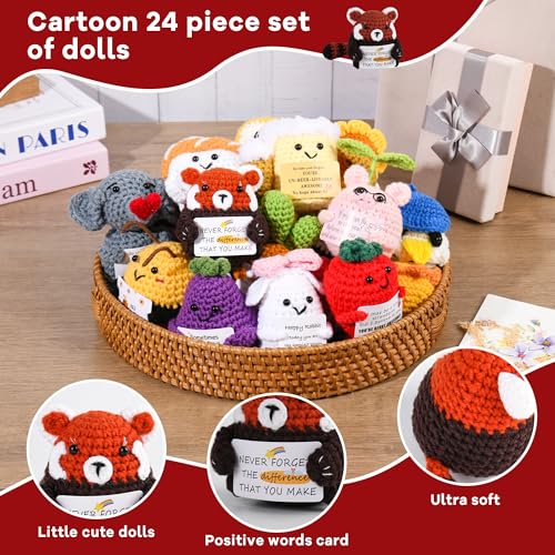 Positive Crochet Advent Calendar 24-Day Emotional Support Animals