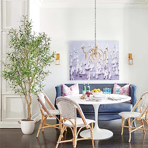 7ft Faux Olive Tree with Realistic Leaves - Indoor Decor