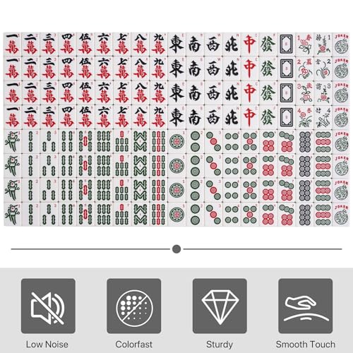 Automatic Mahjong Table with Folding Design and 2 Sets of 152 Tiles