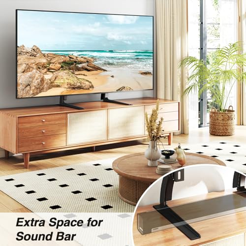 Universal Tabletop TV Stand Mount for 22-65 Inch TVs, Height Adjustable Legs