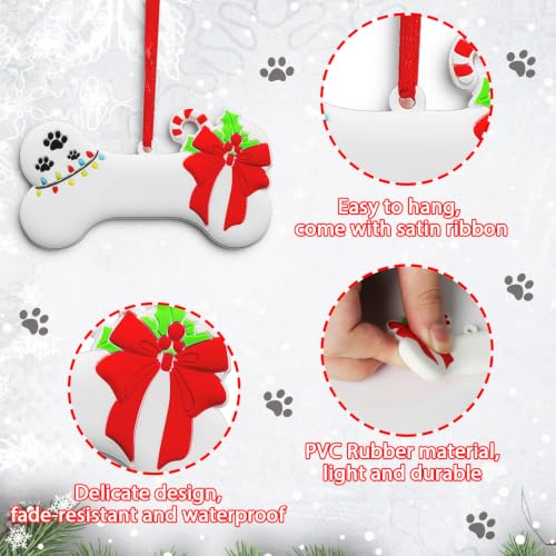 Tevxj 2026 Dog Bone Christmas Ornament - Personalized Pet Hanging Decoration (Dog Bone)