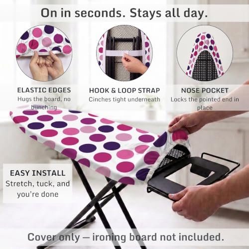 Extra Thick Ironing Board Cover 15x54 - Heat Reflective Padded Cotton
