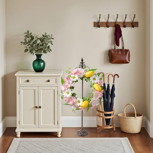 Adjustable Cast Iron Wreath & Handbag Display Stand (20-30 Inch)