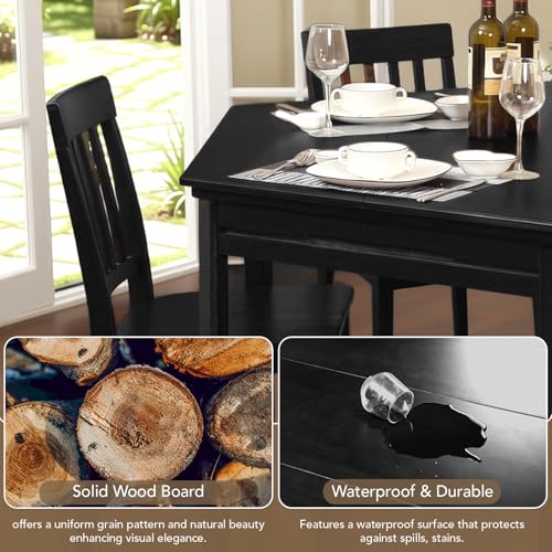 Hexagonal Solid Wood Board Game Table with Dining Top and Accessories
