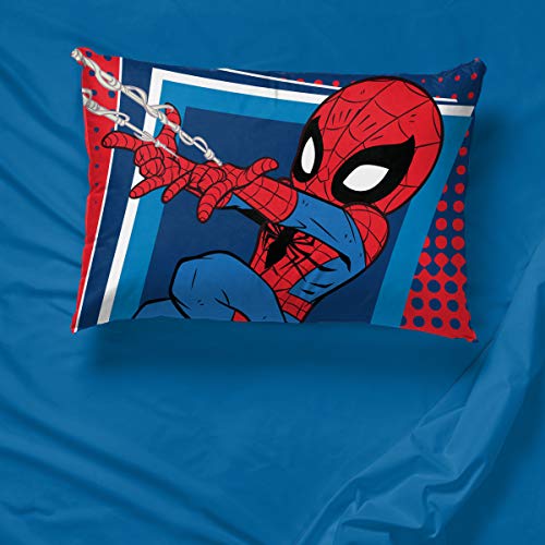 Jay Franco Marvel Spider-Man Kids Pillowcase - Reversible Microfiber 20x30