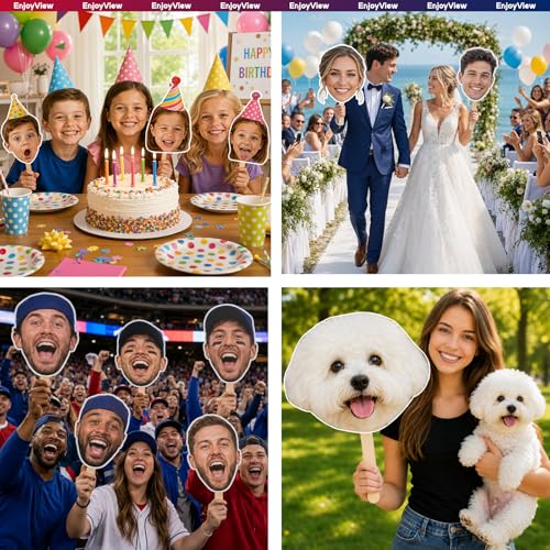Custom Big Head Cutout on a Stick - Personalized Face Sign for Parties