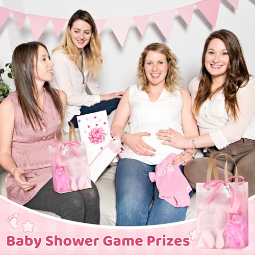 74-Piece Baby Shower Game Prizes Set with Gift Bags and Accessories