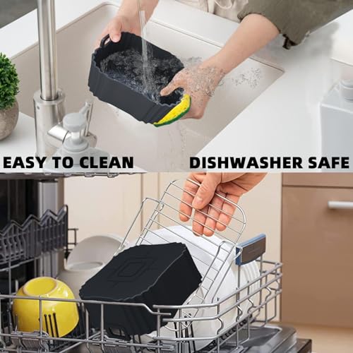 2 Pack Square Silicone Air Fryer Liners, Reusable Non-Stick Basket Insert