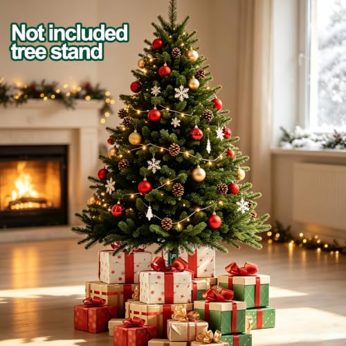 14.8-Inch Adjustable Christmas Tree Height Extender for 3-5 Ft Artificial Trees, Green