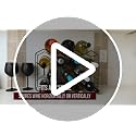14-Bottle Freestanding Countertop Wine Rack - Modern Black Metal Stand