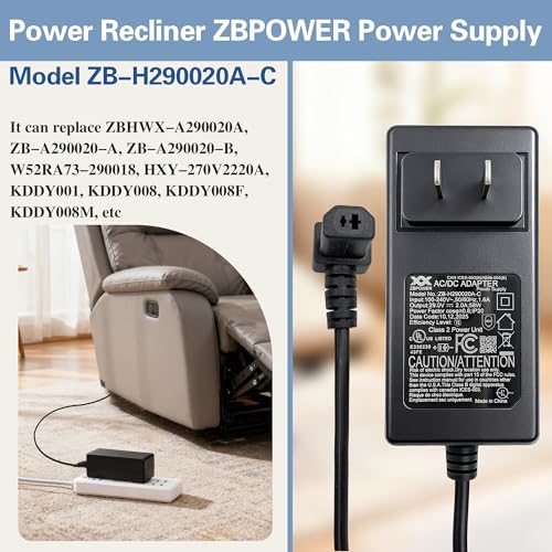 29V 2A Power Recliner Wall Switching Power Supply Adapter (ZB-H290020A-C)