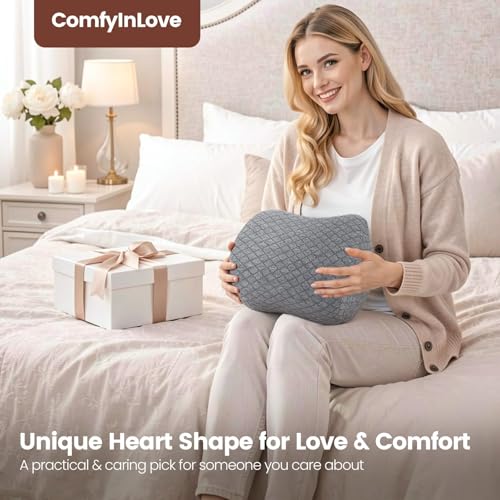 Ergonomic Memory Foam Knee Pillow for Side Sleepers - Gray
