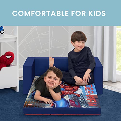 Convertible Flip-Out Sofa and Lounger for Kids, Stain-Resistant Foam