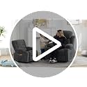 Kids Recliner Chair with Cup Holders and Side Pockets, Adjustable Toddler Sofa