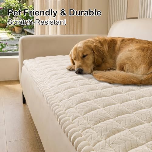 Non-Slip Pet Couch Cover - Washable Soft Sofa Slipcover (27.6 x 59 in)
