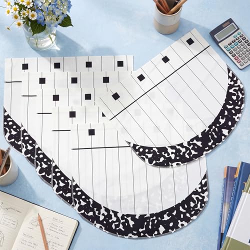 Composition Notebook Window Valances, Back to School Classroom Decor, 6 Pcs