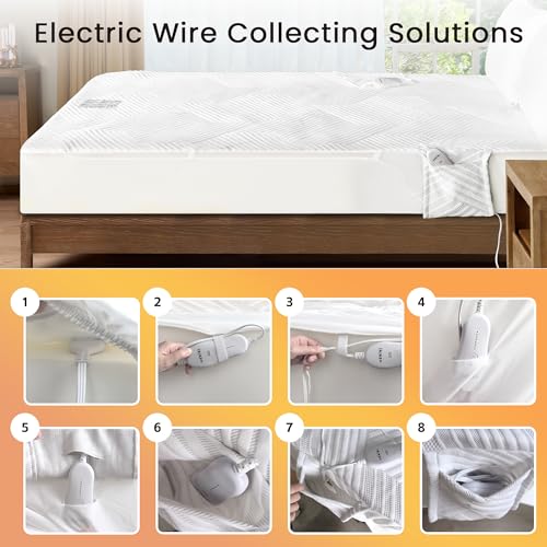 Electric Heated Mattress Pad Queen Size with Dual Control