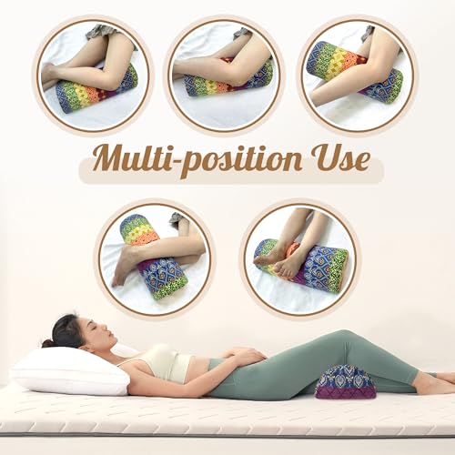 Half Moon Knee Pillow for Back Sleepers - Memory Foam Support for Pain Relief