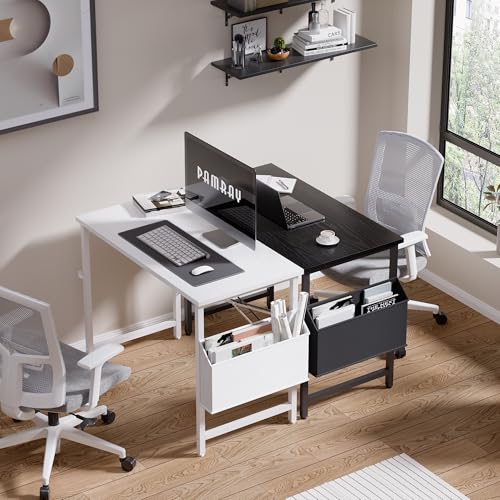 32-Inch Small Computer Desk with Storage Bag and Headphone Hook