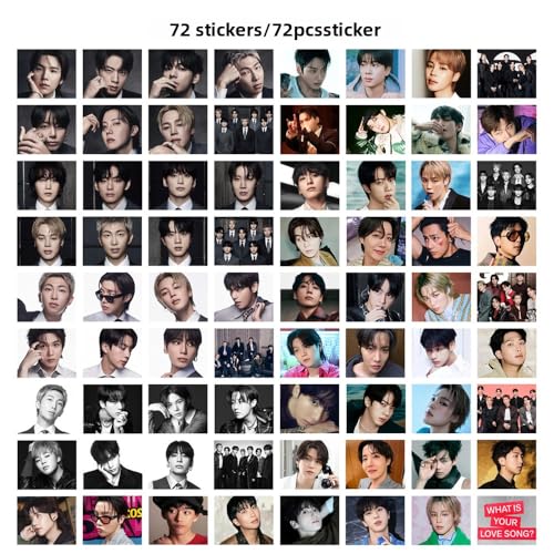 Photocard Album Set with 55 Lomo Cards and 72 Stickers for DIY Scrapbooking