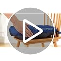 Tufted Dining Chair Cushions, 15.5-inch Non-Slip Seat Pads, Set of 4, Navy