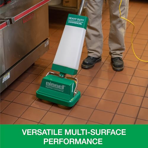 Portable Dual Brush Floor Scrubber and Polisher for Hardwood and Carpet