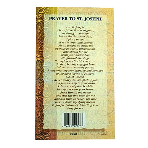 Hirten Deluxe Catholic Holy Card with Traditional Prayers (Saint