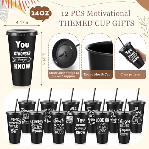 Hollowfly 12 Sets Handheld Employee Appreciation Gift Pack, Black (48 Pcs total)