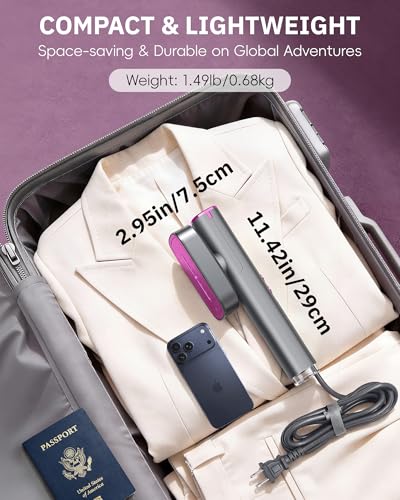OGHom 2-in-1 Portable Garment Steamer & Travel Iron