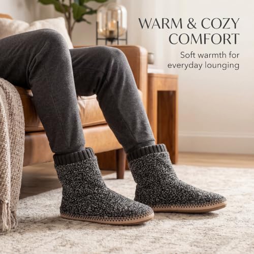 Cosyone1997 Men's Indoor Non-Slip Grey Boot Slippers Size 10-11