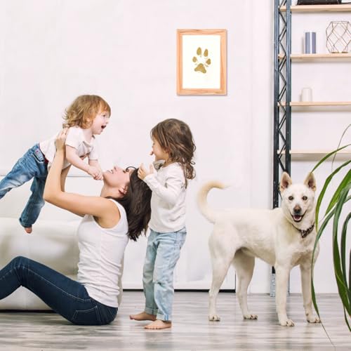Inkless Paw Print Kit - Mess-Free Clean Touch Keepsake (4 Pads & 16 Cards)
