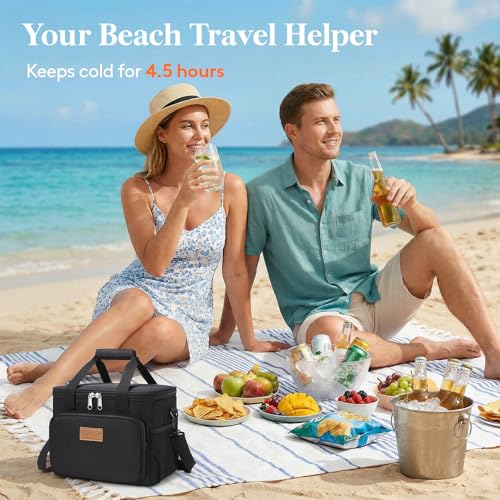 Lifewit Medium Lunch Bag, Insulated Box, Soft Cooler Cooling Tote for