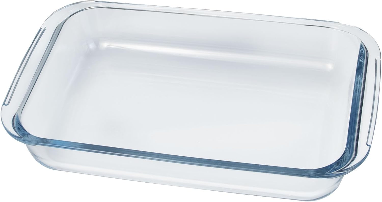 Skiennix Glass Baking Dish - 1L Casserole Pan for Oven | 10x6 Inch Durable Design