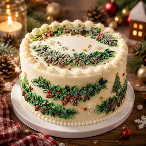 Christmas Pinecone Silicone Molds, 2-Piece Fondant & Chocolate Mold Set