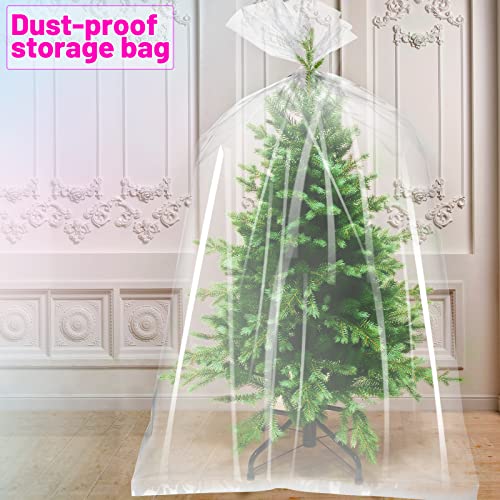 4 Pcs Large Clear Balloon Transport Bags 98.4 x 59 Inches