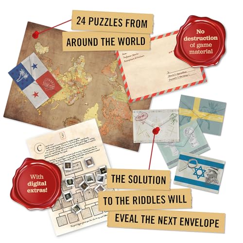 24-Day World Tour Puzzle Advent Calendar – Mystery Escape Room Game