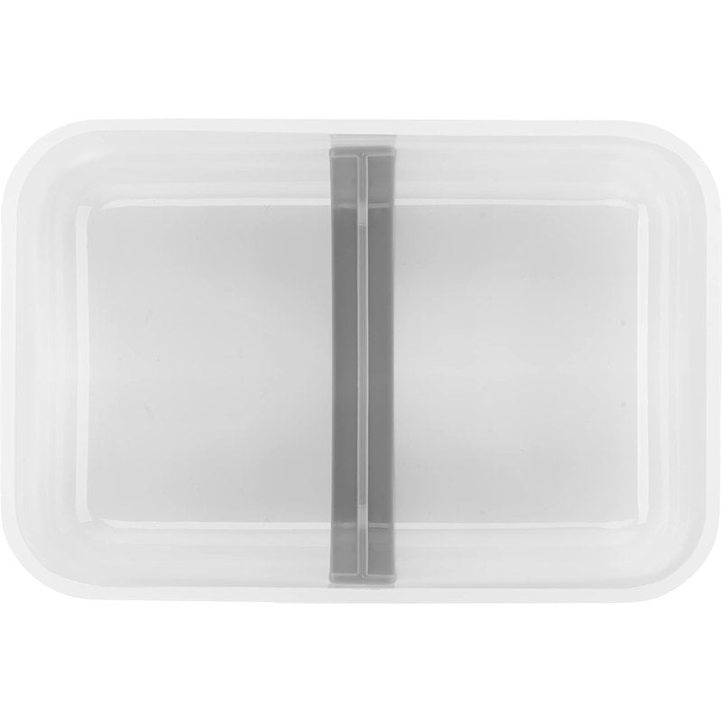 ZWILLING Fresh & Save Plastic Flat Lunch Box, Airtight Container, Meal Prep, BPA-Free, Grey, Semitransparent - Large