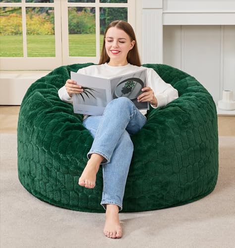 3FT Memory Foam Bean Bag Chair - Large Plush Lounger for Adults